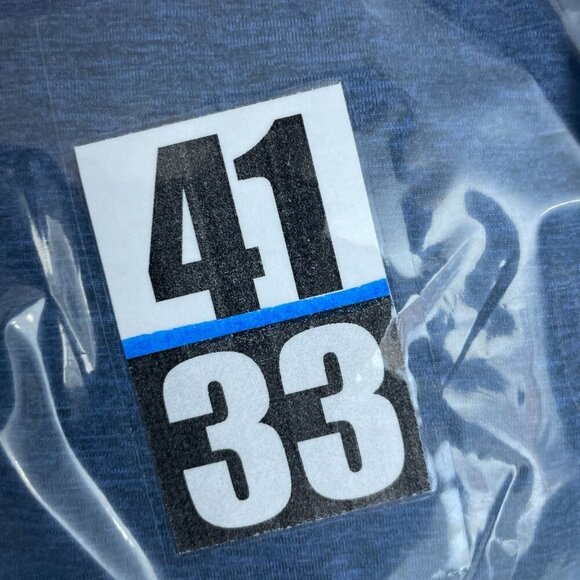 Bass Outdoor Microtech Performance Short Sleeve Tee  Blue L UPF 50+ NWT 4133 - Picture 9 of 9